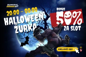 50% bonusa za slot na AdmiralBet Haloween žurki